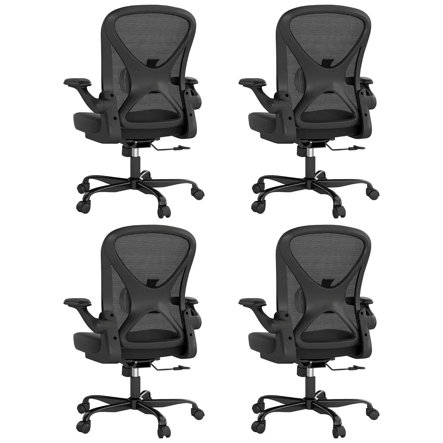 Ergonomic Mesh Office Chair,Adjustable Lumbar Support,360° Swivel,Flip-Up Armrests,Home Desk Task,Set of 4,Customized
Ergonomic Mesh Office Chair,Adjustable Lumbar Support,360° Swivel,Flip-Up Armrests,Home Desk Task,Set of 4,Customized