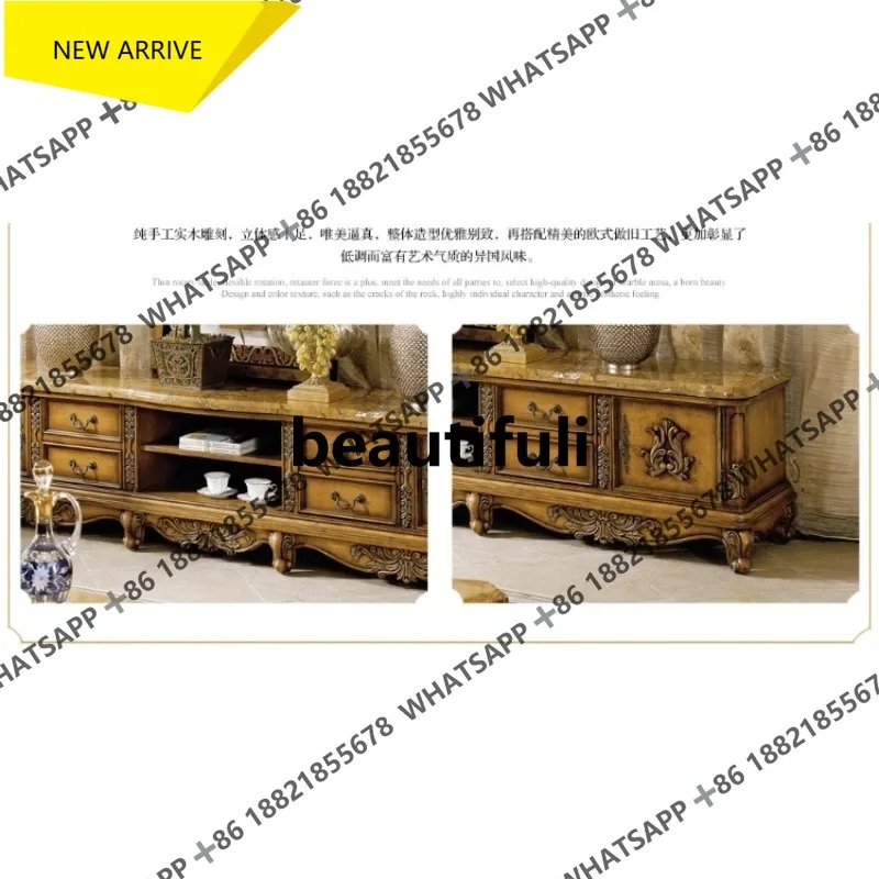 D178 Европейский мраморный шкаф для телевизора Американский сельский аудиовизуальный шкаф из массива дерева
D178 Европейский мраморный шкаф для телевизора Американский сельский аудиовизуальный шкаф из массива дерева