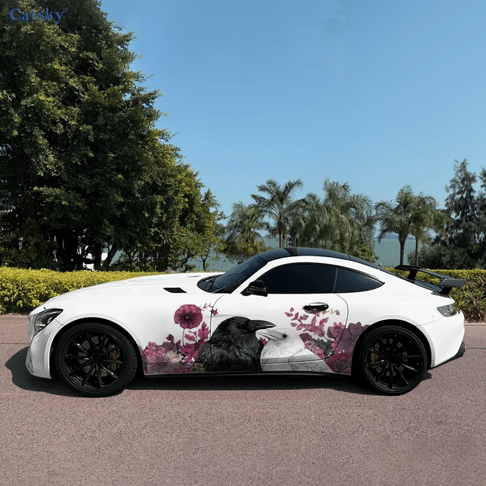 Birds Flower Car Side Sticker PVC Self Waterproof Stick, Striking Auto Exterior Accessories Decor Protect Gift for Car Lover
Birds Flower Car Side Sticker PVC Self Waterproof Stick, Striking Auto Exterior Accessories Decor Protect Gift for Car Lover