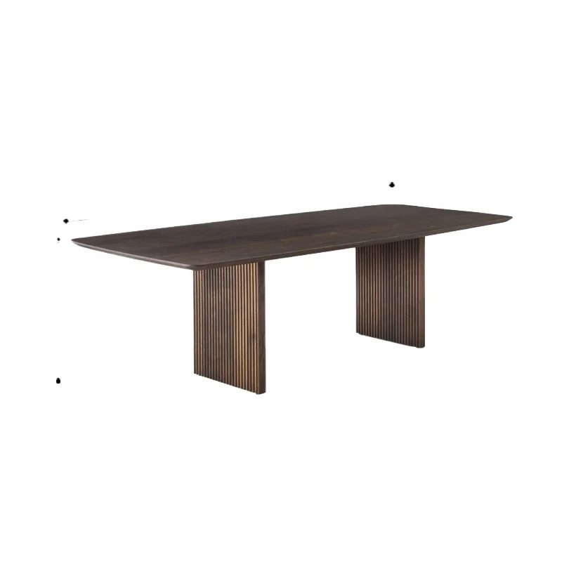 Italian simple long dining table, home desk workbench all solid wood logs
Italian simple long dining table, home desk workbench all solid wood logs