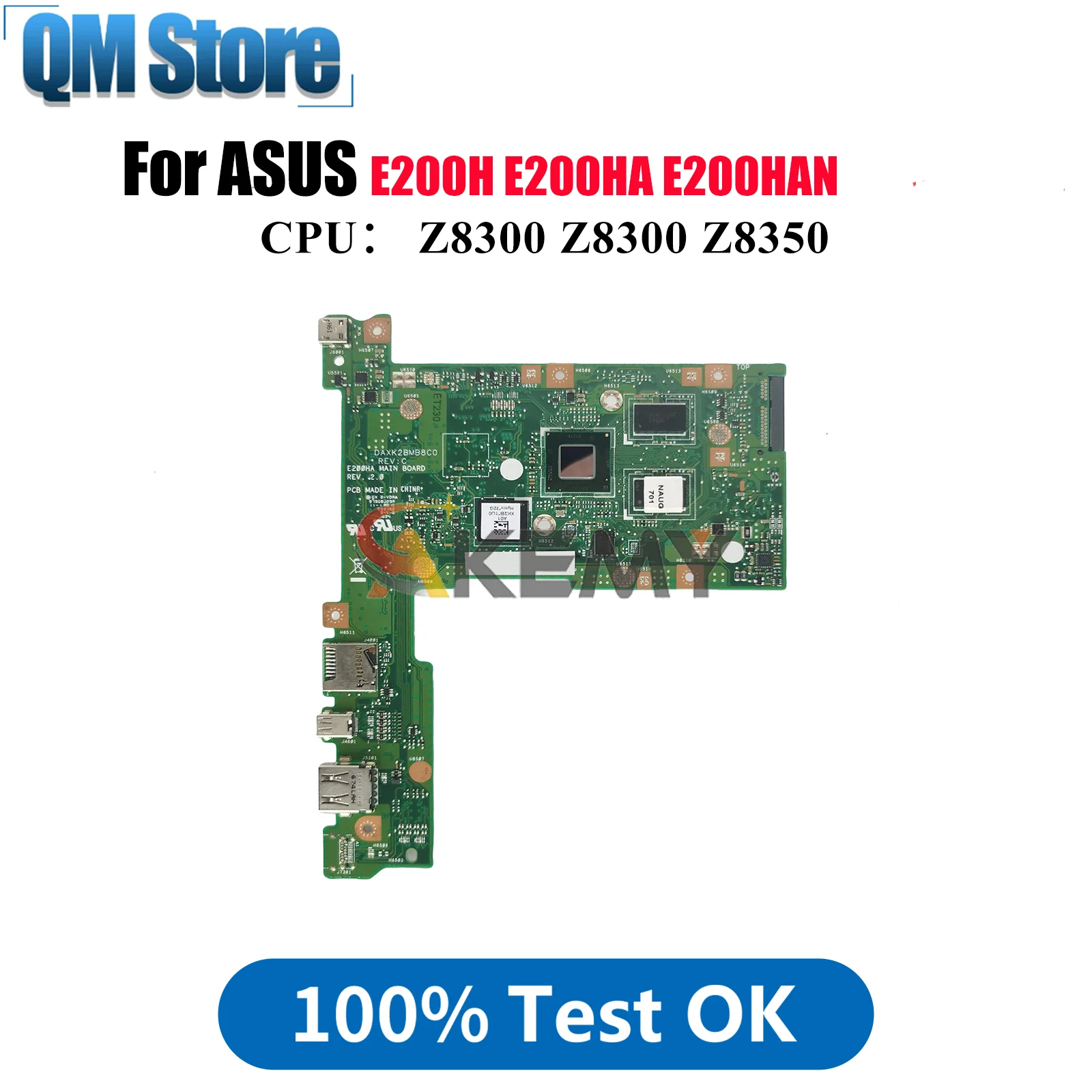 E200HA Laptop Motherboard For ASUS EeeBook E200H E200HAN E200HA Notebook Mainboard With Z8300 100% tests OK fast shipping stk
E200HA Laptop Motherboard For ASUS EeeBook E200H E200HAN E200HA Notebook Mainboard With Z8300 100% tests OK fast shipping stk