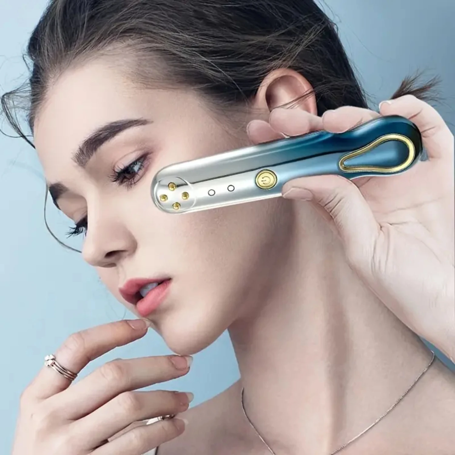 Advanced Skin Whitening and Anti-wrinkle Electronic Pulse Massager for Personal Care - RF Eye Massage Instrument with Manual EMS
Advanced Skin Whitening and Anti-wrinkle Electronic Pulse Massager for Personal Care - RF Eye Massage Instrument with Manual EMS
