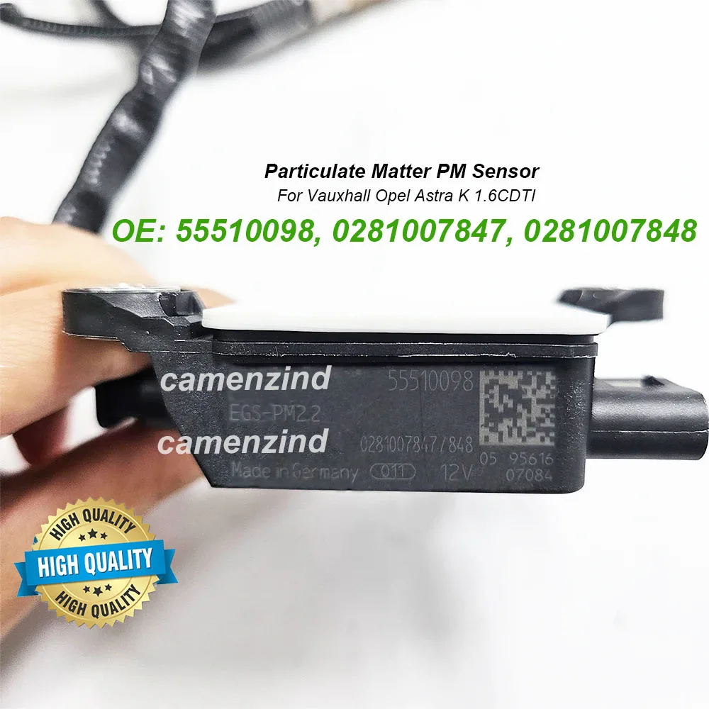 Particulate Matter PM Sensor 55510098 0281007847 0281007848 For Vauxhall Opel Astra K 1.6CDTI 12661098 55495341 855607 55487270
Particulate Matter PM Sensor 55510098 0281007847 0281007848 For Vauxhall Opel Astra K 1.6CDTI 12661098 55495341 855607 55487270