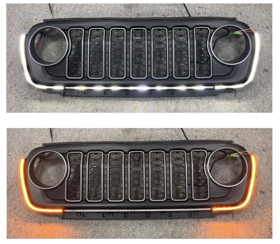 LUMA Front Bumper Car ABS Grill with DRL and Turn Singal Light 4x4 Accessories Grille 2018+ for Jeep Wrangler JL Gladiator JT
LUMA Front Bumper Car ABS Grill with DRL and Turn Singal Light 4x4 Accessories Grille 2018+ for Jeep Wrangler JL Gladiator JT