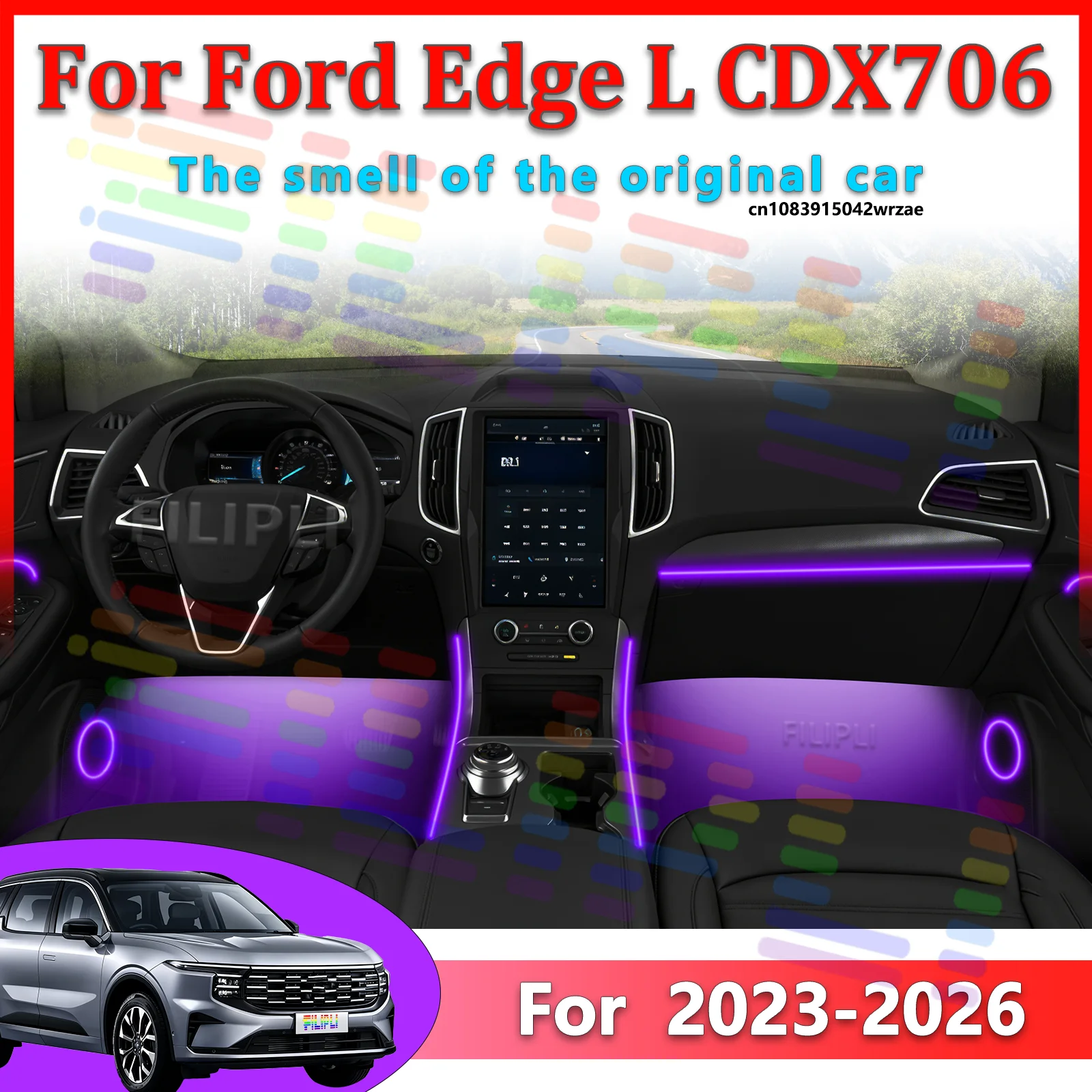 For Ford Edge L CDX706 Car LED Ambient Lamps Colorful Atmosphere Lights Auto Interior Neon Strip App Control 64 RGB Light
For Ford Edge L CDX706 Car LED Ambient Lamps Colorful Atmosphere Lights Auto Interior Neon Strip App Control 64 RGB Light