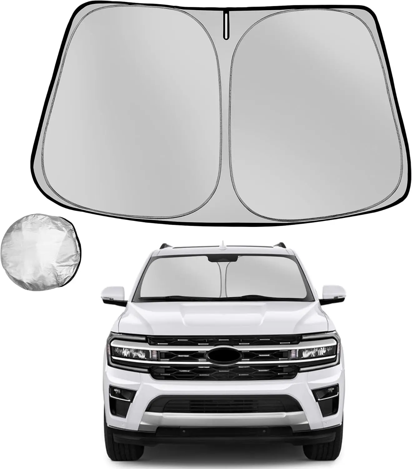 Windshield Sun Shade for 2018-2026 Ford Expedition - Foldable Sun Sunshade
Windshield Sun Shade for 2018-2026 Ford Expedition - Foldable Sun Sunshade