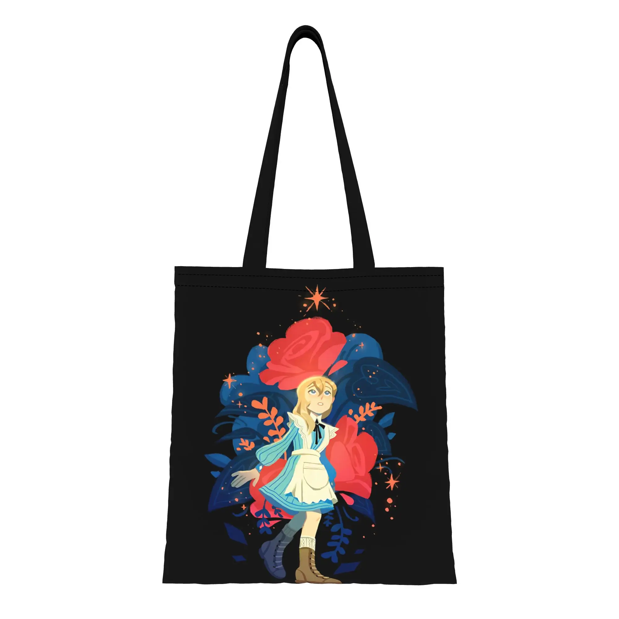 1PC first day of school Large Capacity Disney fairy tale Alice in Wonderland with Flowers Canvas Tote Bag Foldable Chic Gifts
1PC first day of school Large Capacity Disney fairy tale Alice in Wonderland with Flowers Canvas Tote Bag Foldable Chic Gifts