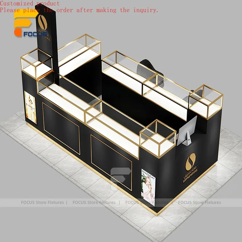 Custom.Custom Retail Perfume Display Stand Gold Trim Stainless Glass Cabinet Lockable Fragrance Counter Boutique Store Fixture
Custom.Custom Retail Perfume Display Stand Gold Trim Stainless Glass Cabinet Lockable Fragrance Counter Boutique Store Fixture