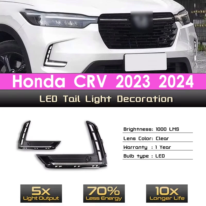 2 Pcs For Honda CR-V CRV 2023 2024 Daytime Running Light With Dynamic Turn Signal DRL Daylights Fog Lamp Cover Car LED DRL
2 Pcs For Honda CR-V CRV 2023 2024 Daytime Running Light With Dynamic Turn Signal DRL Daylights Fog Lamp Cover Car LED DRL