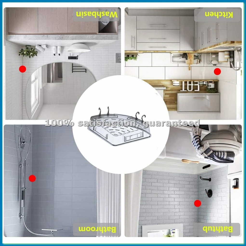 1 Pcs Wall-Mounted Triple-Cornered Storage Rack,Bathroom Shelf with Towel Bar Hooks,Organizer for Bath Household-A79M
1 Pcs Wall-Mounted Triple-Cornered Storage Rack,Bathroom Shelf with Towel Bar Hooks,Organizer for Bath Household-A79M