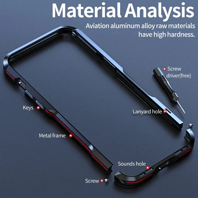 Metal Bumper Suitable For Iphone 17 16 15 14 13 12 Pro Xs Max Case Aluminium Frame Protective Cover Fashion Shell
Metal Bumper Suitable For Iphone 17 16 15 14 13 12 Pro Xs Max Case Aluminium Frame Protective Cover Fashion Shell