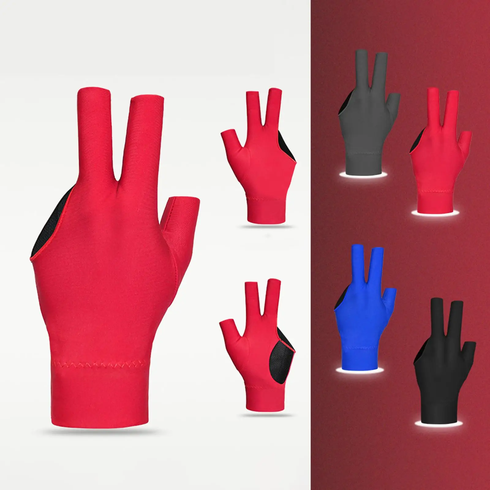 3 Fingers Billiard Glove Snooker Cue Glove Left Hand Pool Cue Glove for Adults Women Men
3 Fingers Billiard Glove Snooker Cue Glove Left Hand Pool Cue Glove for Adults Women Men