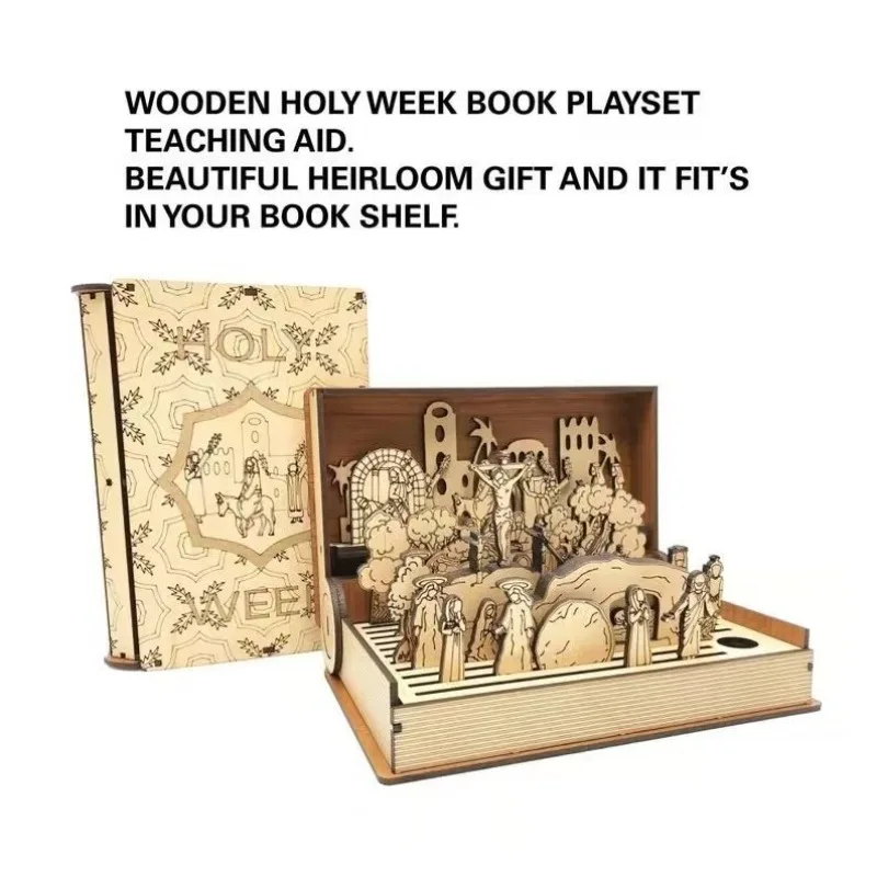 Wooden Book Box Toy Set Teaching Aids Children's Holiday Gift DIY Do-it-yourself Creative Ornaments Gift Home Accessories
Wooden Book Box Toy Set Teaching Aids Children's Holiday Gift DIY Do-it-yourself Creative Ornaments Gift Home Accessories