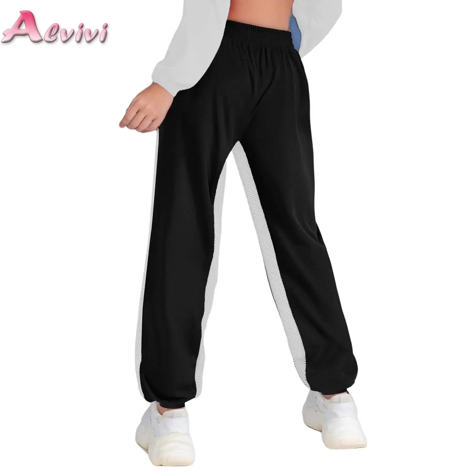 Kids Girls Cargo Pants Hip-Hop Dance Pants Elastic Waistband Hollow Out Contrast Color Mesh Patchwork Sweatpants 6-16 Years Old
Kids Girls Cargo Pants Hip-Hop Dance Pants Elastic Waistband Hollow Out Contrast Color Mesh Patchwork Sweatpants 6-16 Years Old