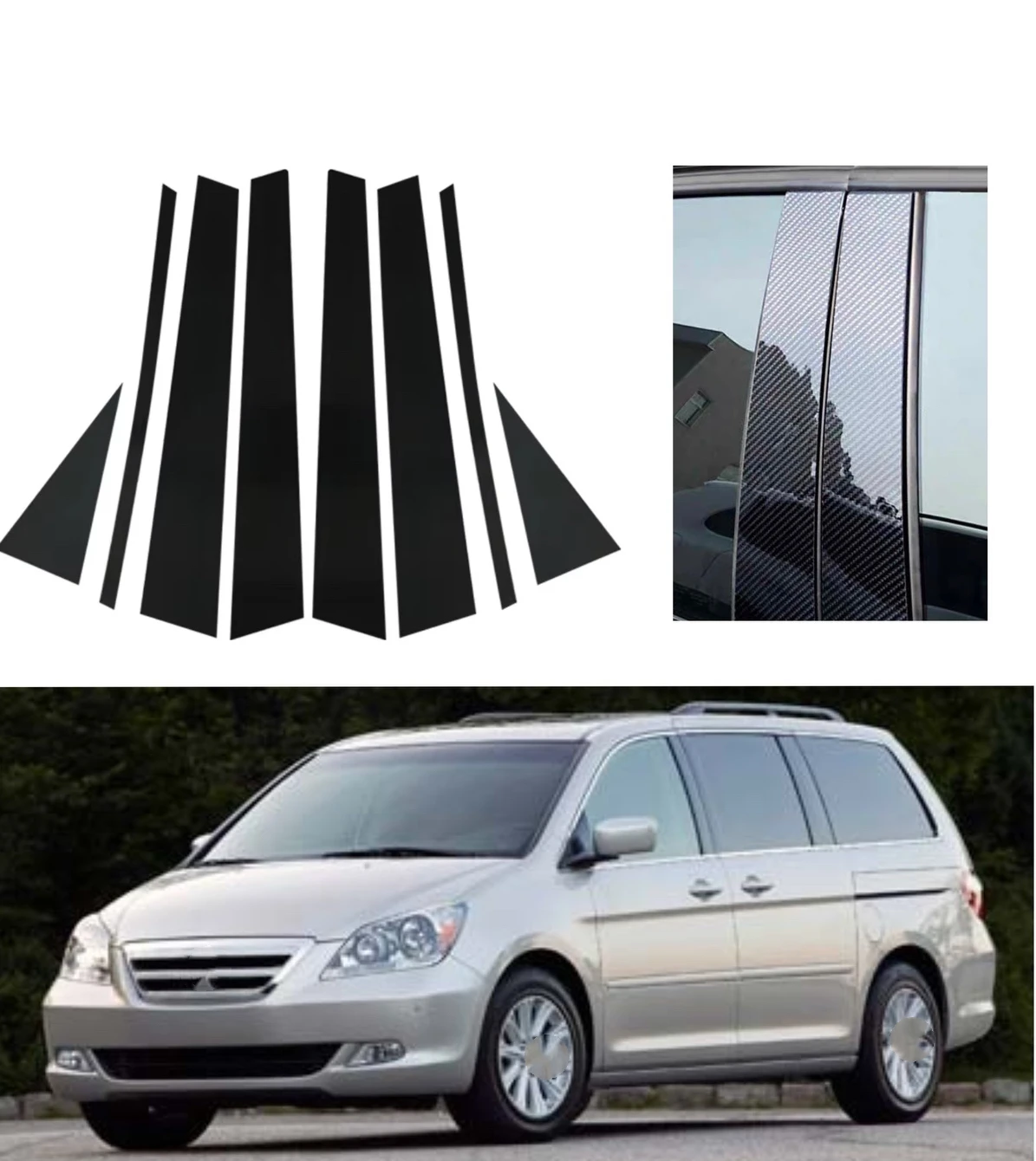 8Pcs Fit For Honda Odyssey RB1/2 2004 2005 2006 2007 2008 Silver Glossy Black Pillar Posts Door Side Window Deocr Cover Sticker
8Pcs Fit For Honda Odyssey RB1/2 2004 2005 2006 2007 2008 Silver Glossy Black Pillar Posts Door Side Window Deocr Cover Sticker
