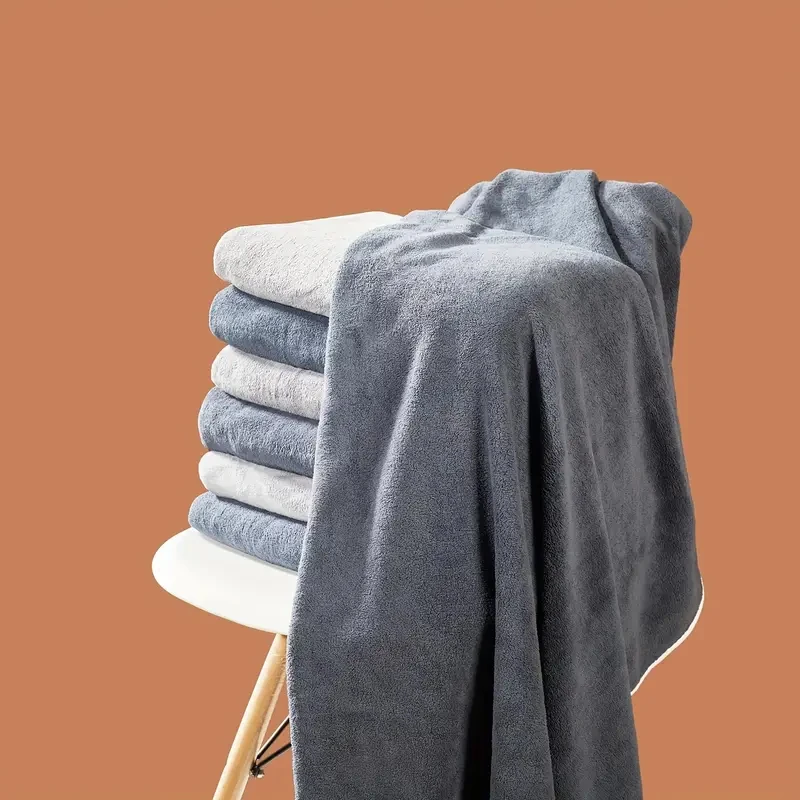 Large Coral Velvet Bath Towels 3 Pack (70x140cm) - Soft Ultra Absorbent Quick-Dry Towels for Adults, Grey/White/Black, Bathroom
Large Coral Velvet Bath Towels 3 Pack (70x140cm) - Soft Ultra Absorbent Quick-Dry Towels for Adults, Grey/White/Black, Bathroom