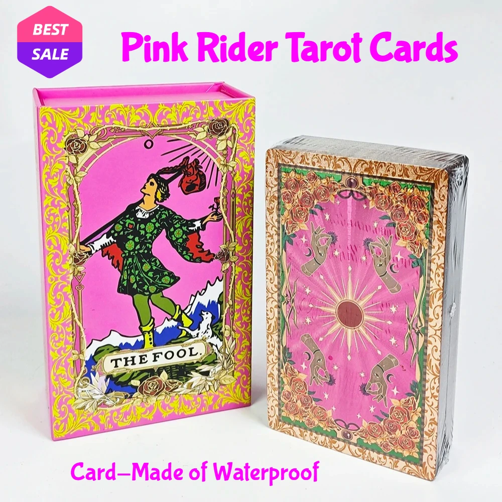 Игровая колода карт Таро Pink Rider для начинающих, английская версия, водонепроницаемая, для настольных игр и вечеринок
Игровая колода карт Таро Pink Rider для начинающих, английская версия, водонепроницаемая, для настольных игр и вечеринок