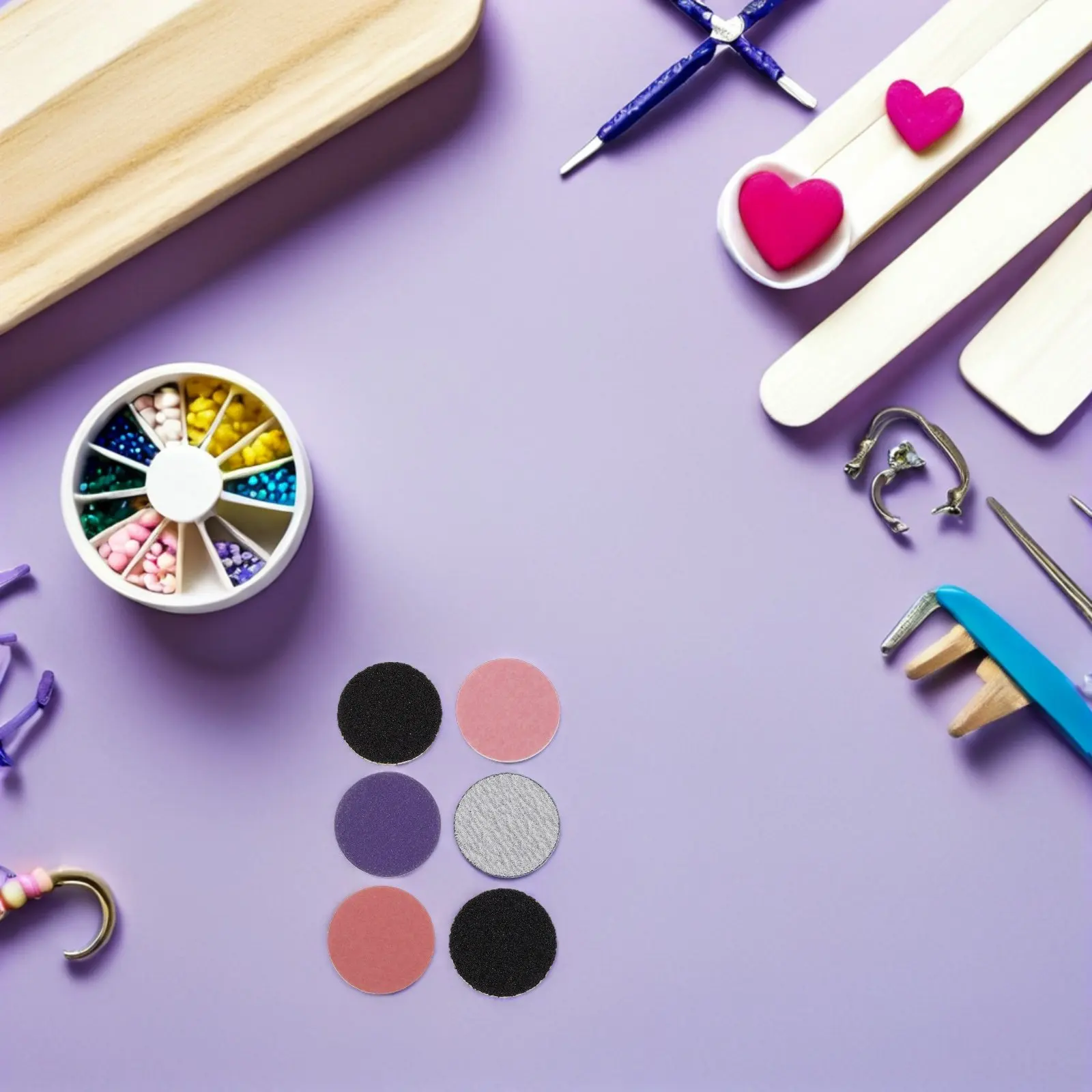 2Set Nail Buffing Sanding Discs 25Mm Tri Grit 80 150 240 Professional Manicure Pedicure Sandpaper Refill Discs for Electric Nail
2Set Nail Buffing Sanding Discs 25Mm Tri Grit 80 150 240 Professional Manicure Pedicure Sandpaper Refill Discs for Electric Nail