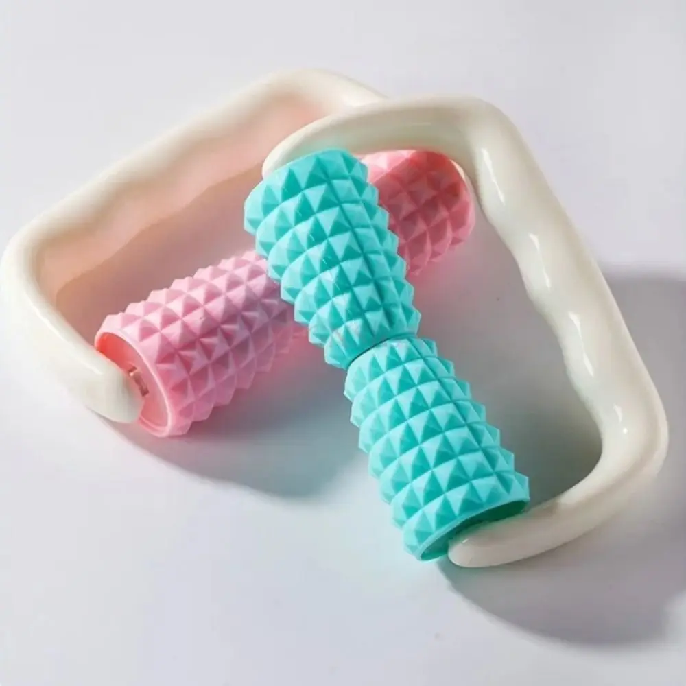 Double Wheels Hand-held Muscle Massage Roller Shoulder Neck Fitness Physiotherapy Massage Roller Waist Tools Body Massage Tool
Double Wheels Hand-held Muscle Massage Roller Shoulder Neck Fitness Physiotherapy Massage Roller Waist Tools Body Massage Tool