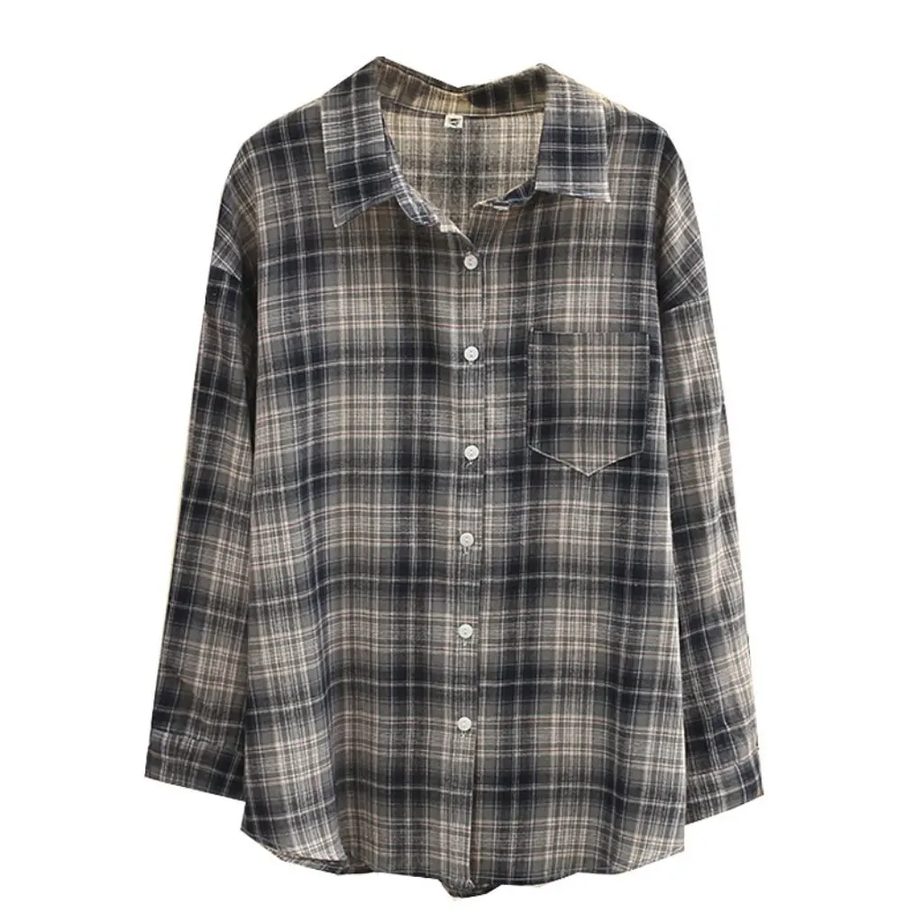 Женская мода больших размеров, летняя клетчатая рубашка в корейском стиле с кондиционером, солнцезащитный крем Джокер, легкая, большая одежда 200 кг
Женская мода больших размеров, летняя клетчатая рубашка в корейском стиле с кондиционером, солнцезащитный крем Джокер, легкая, большая одежда 200 кг