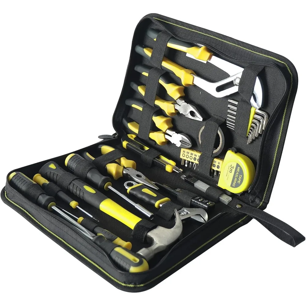 FASITE 44-Piece Household Hand Basic DIY Repair Kit With Easy Carrying Bag For Home Maintenance
FASITE 44-Piece Household Hand Basic DIY Repair Kit With Easy Carrying Bag For Home Maintenance