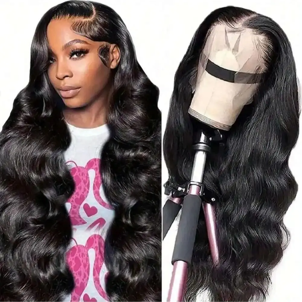 13x4 13x6 HD Transparent Body Wave Lace Front Wig Pre Plucked Brazilian Human Hair Wigs For Women 200 Density Natural Black
13x4 13x6 HD Transparent Body Wave Lace Front Wig Pre Plucked Brazilian Human Hair Wigs For Women 200 Density Natural Black