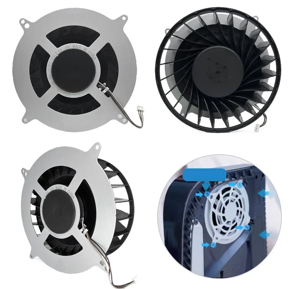 Built-in Cooler Fan Replacement For PS5 Console 23 Blades NMB Heatsink Cooling Fan
Built-in Cooler Fan Replacement For PS5 Console 23 Blades NMB Heatsink Cooling Fan