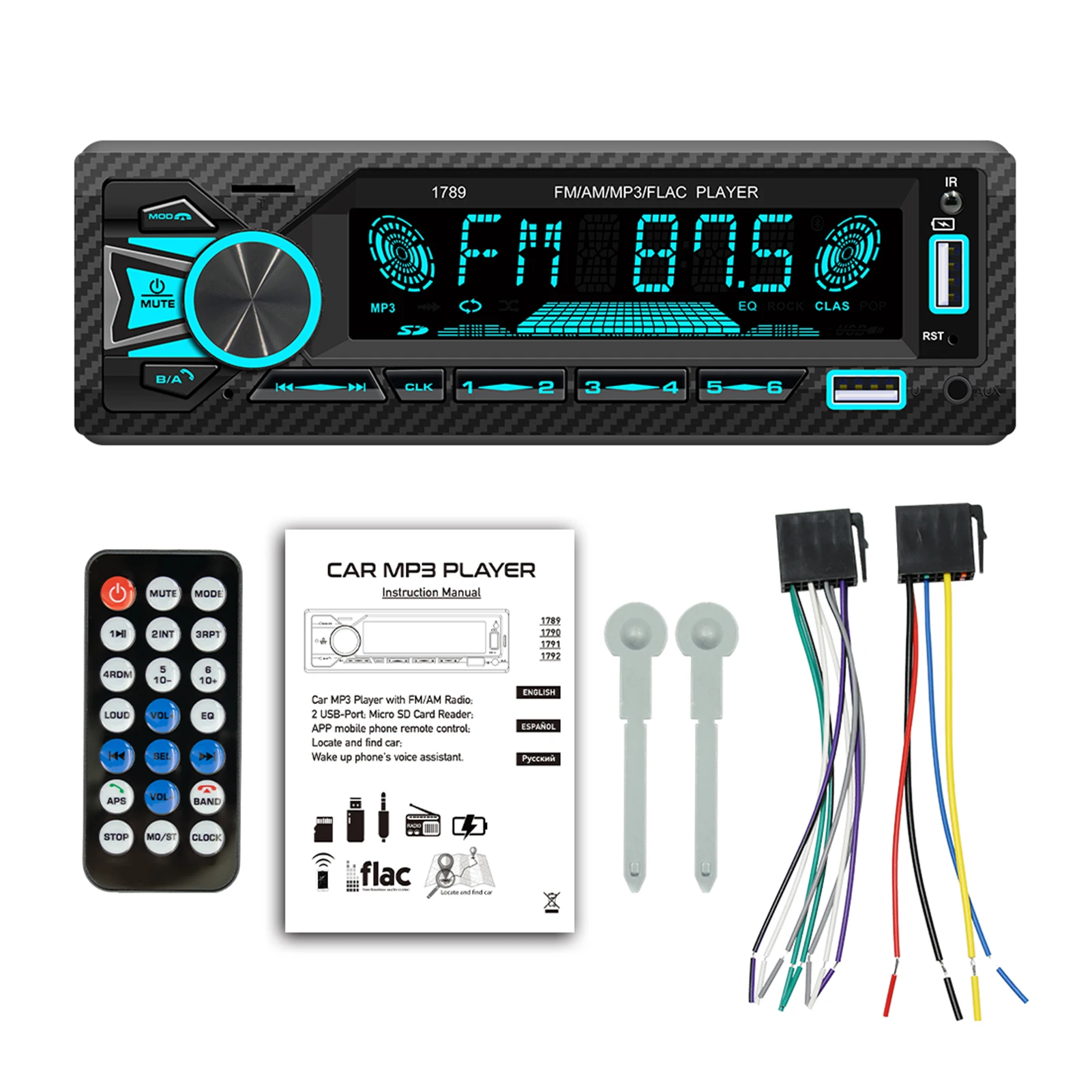 ABS Wireless Bluetooth Car Stereo Audio Player For AUX Input USB Flash Drive Multimedia Radio ForAUX
ABS Wireless Bluetooth Car Stereo Audio Player For AUX Input USB Flash Drive Multimedia Radio ForAUX