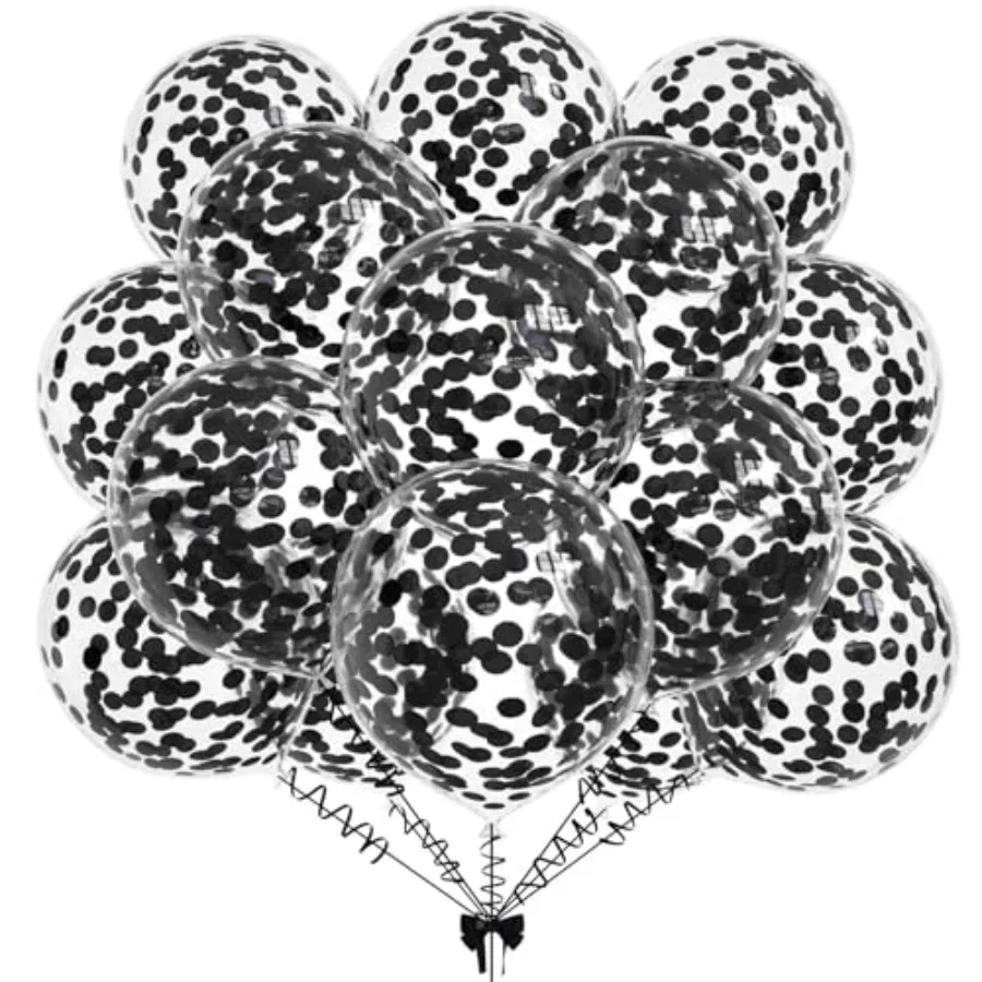 50pcs Foil Confetti Balloons, 12 inch Latex Balloon with Confetti Inside for Birthday Family Party Wedding Party Baby Shower De
50pcs Foil Confetti Balloons, 12 inch Latex Balloon with Confetti Inside for Birthday Family Party Wedding Party Baby Shower De