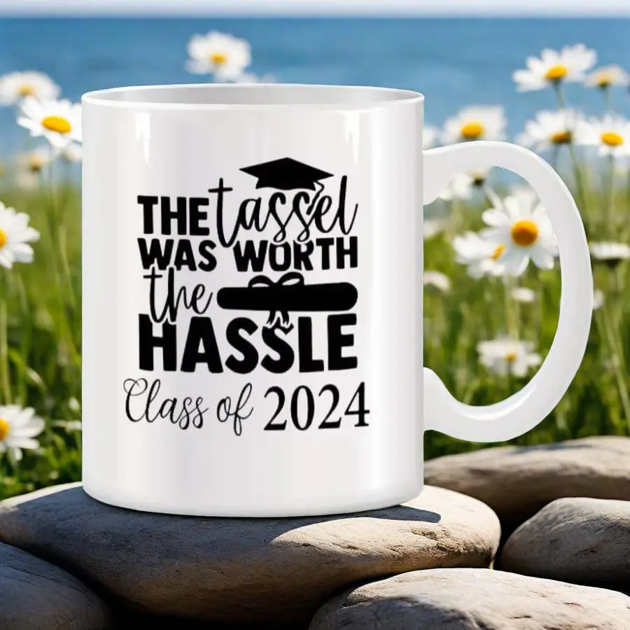 The Tassel Was Worth The Hassle Mugs For Sister Daughter Graduation Birthday Novelty Coffee Ceramic Tea Cups White 11 oz
The Tassel Was Worth The Hassle Mugs For Sister Daughter Graduation Birthday Novelty Coffee Ceramic Tea Cups White 11 oz