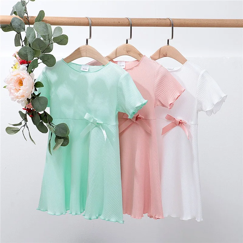 Kids Children Princess Dress Girl Clothes Solid Color Short Sleeve Summer Soft Party Princess Dress Girl for 1-6 Years
Kids Children Princess Dress Girl Clothes Solid Color Short Sleeve Summer Soft Party Princess Dress Girl for 1-6 Years