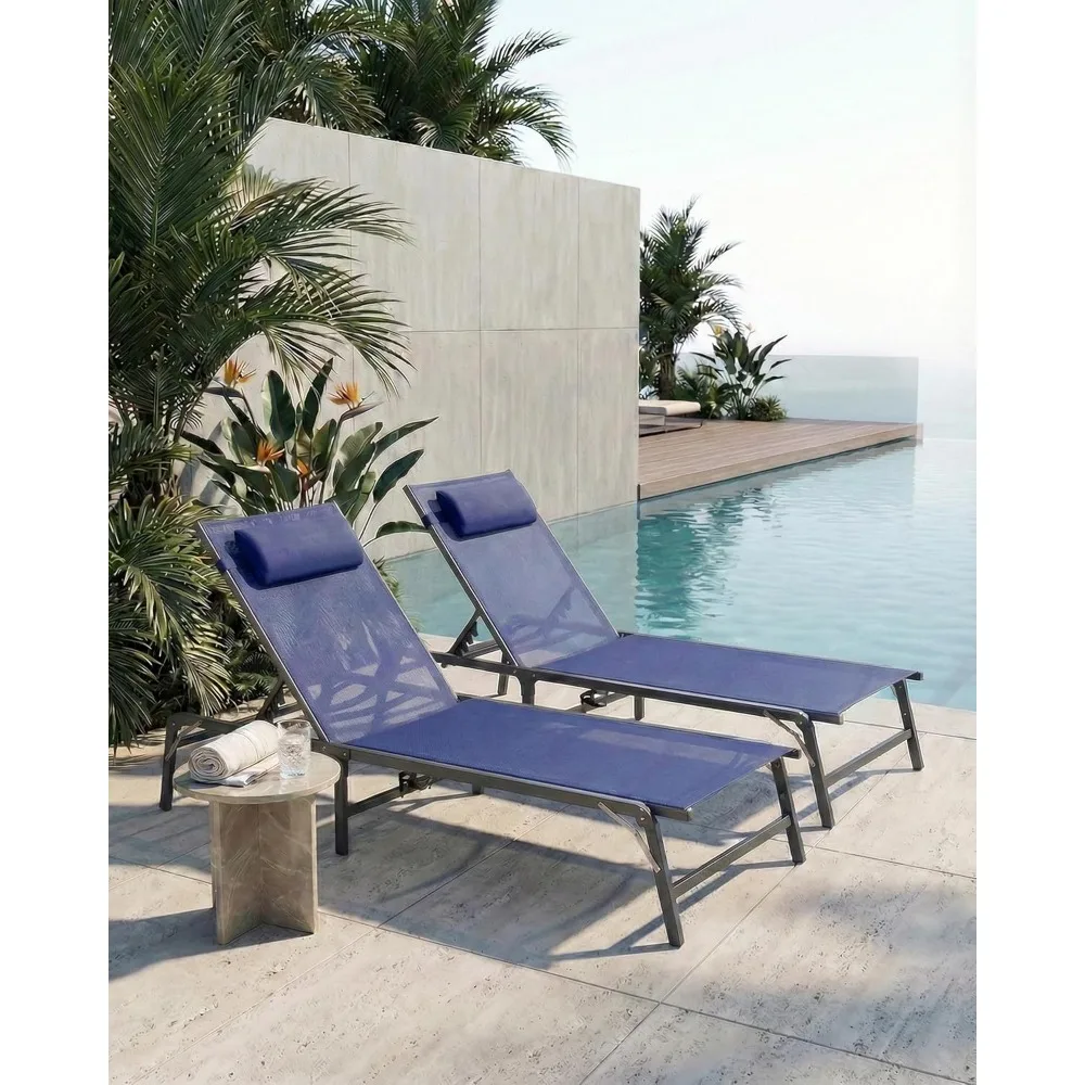 2 Pack Foldable Chaise Lounge Chair with Cup Holder, Assemble-Free Outdoor Lounge Chair with Detachable Pillow , Customized
2 Pack Foldable Chaise Lounge Chair with Cup Holder, Assemble-Free Outdoor Lounge Chair with Detachable Pillow , Customized