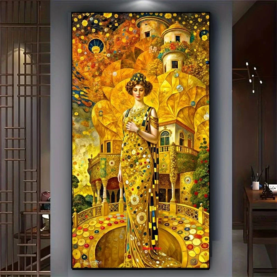 Gustav Klimt Woman Diamond Painting New Full Round Diy Diamond Art Mosaic Embroidery Golden Castle Portrait Large Home Decor
Gustav Klimt Woman Diamond Painting New Full Round Diy Diamond Art Mosaic Embroidery Golden Castle Portrait Large Home Decor