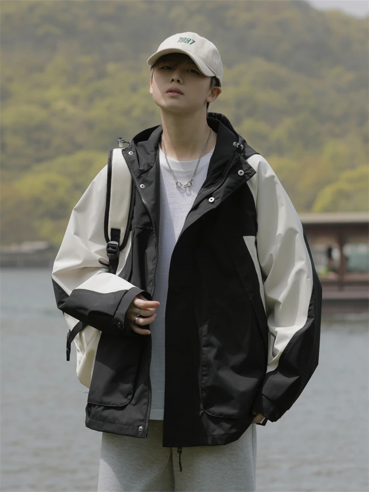 Men's Outdoor Sports Jacket Spring Autumn Casual Wear American Trendy Brand Hooded Workwear Jacket Youth Popular Style
Men's Outdoor Sports Jacket Spring Autumn Casual Wear American Trendy Brand Hooded Workwear Jacket Youth Popular Style