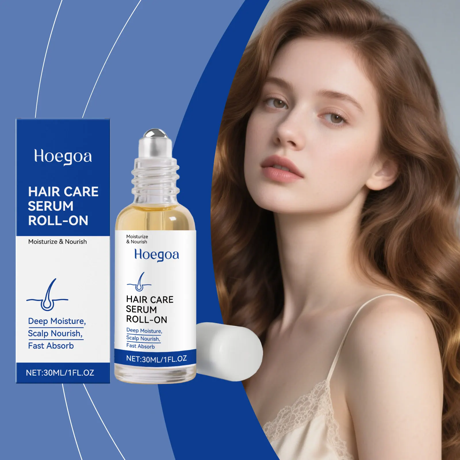 Nourishing Hair Roller Serum for Moisture - Protects Hair, Makes Strands Smooth & Shiny, Aids Massage, Helps Reduce Hair Loss
Nourishing Hair Roller Serum for Moisture - Protects Hair, Makes Strands Smooth & Shiny, Aids Massage, Helps Reduce Hair Loss