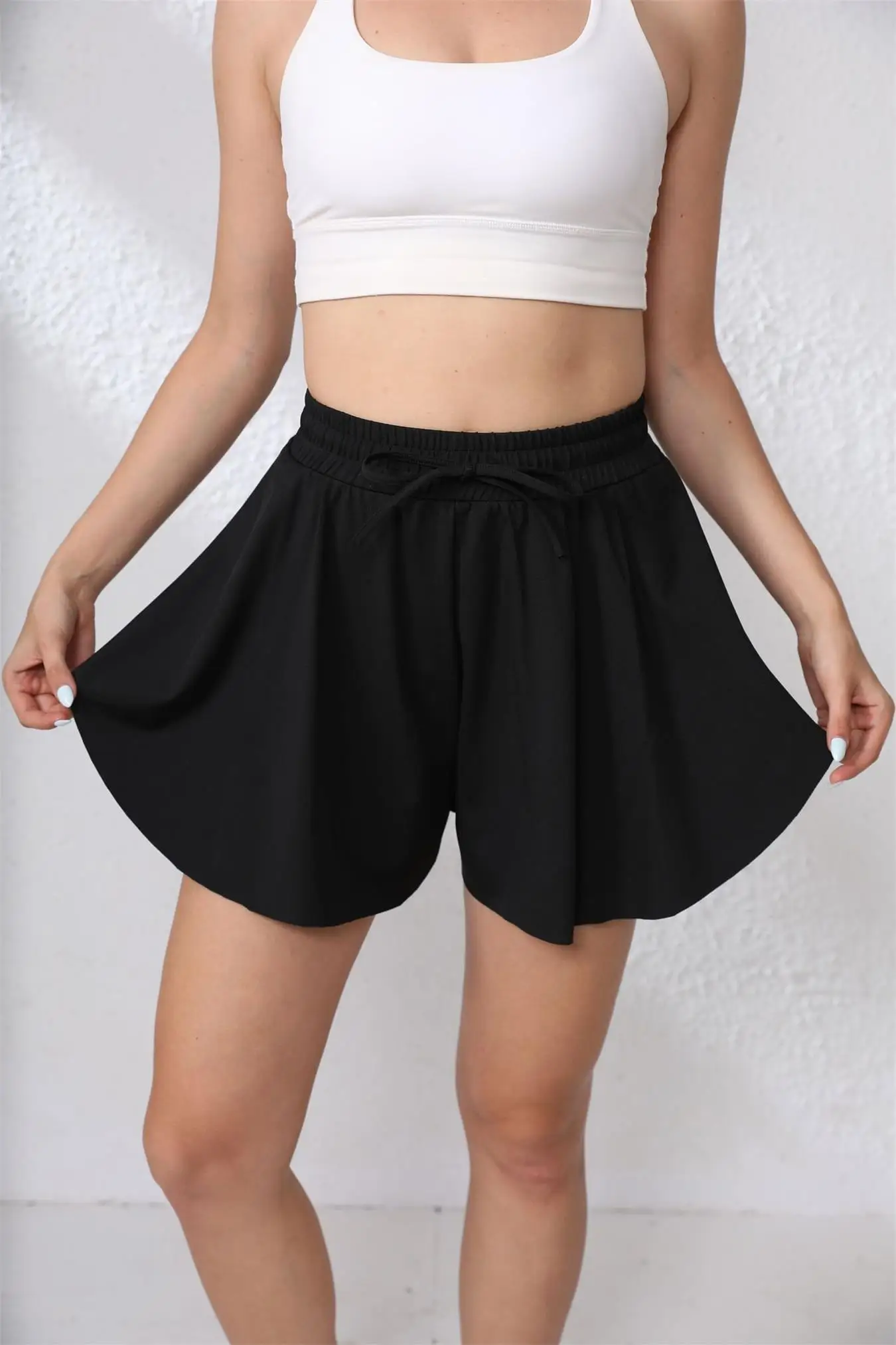 Running, fitness, tennis short skirt, pocket outdoor sports skirt, solid color tight drawstring yoga wear for women
Running, fitness, tennis short skirt, pocket outdoor sports skirt, solid color tight drawstring yoga wear for women