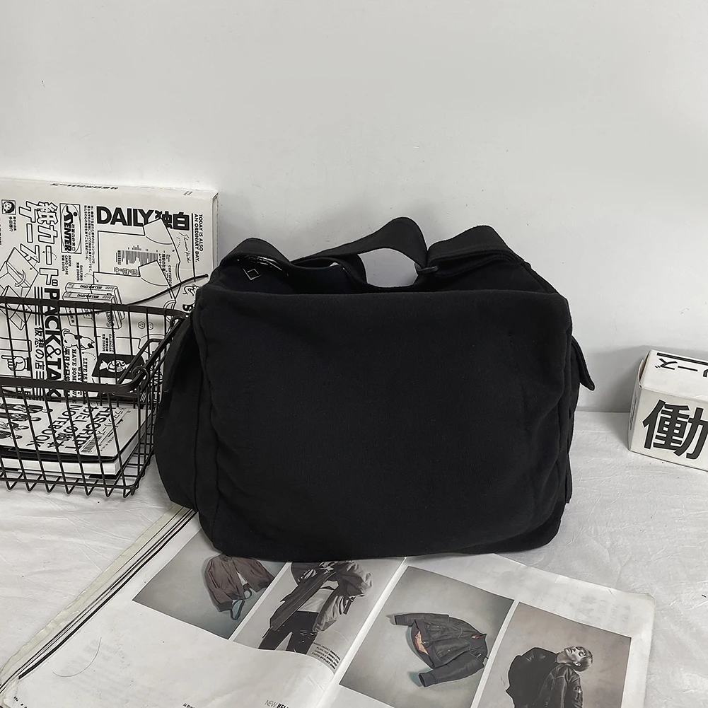 Crossbody Handbag Zipper Closure Schoolbag Large Capacity Canvas Shoulder Bag 11.4x9.8(H)x8.7(W)in for Shopping Travel School
Crossbody Handbag Zipper Closure Schoolbag Large Capacity Canvas Shoulder Bag 11.4x9.8(H)x8.7(W)in for Shopping Travel School