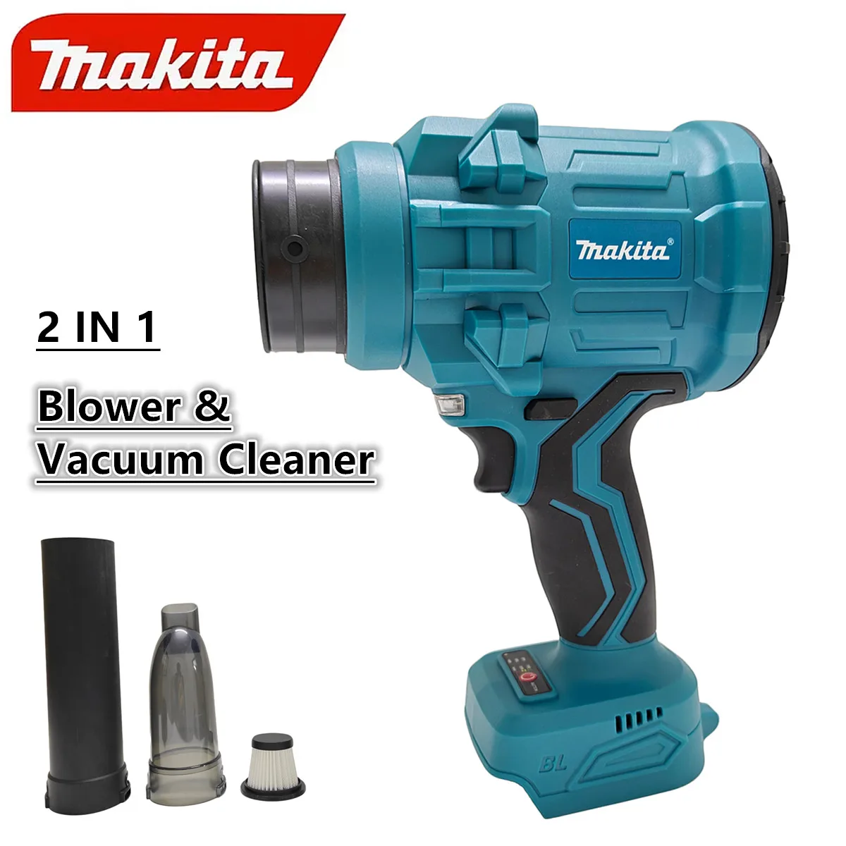 Brushless 2-in-1 Electric Air Blower & Vacuum Cleaner 120000RPM Cordless Car Home Duster Power Tool For Makita 18V Battery
Brushless 2-in-1 Electric Air Blower & Vacuum Cleaner 120000RPM Cordless Car Home Duster Power Tool For Makita 18V Battery