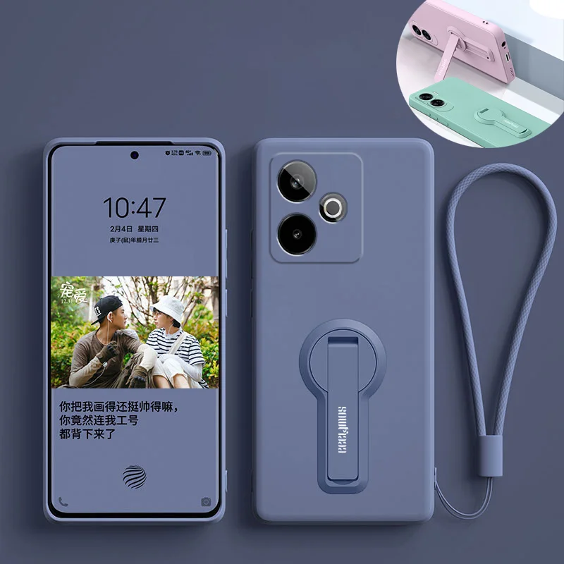 Чехол для телефона Realme GT7 GT 7 7T, силиконовый чехол, защитный мягкий чехол-держатель, кронштейн с защитной пленкой для экрана 
Чехол для телефона Realme GT7 GT 7 7T, силиконовый чехол, защитный мягкий чехол-держатель, кронштейн с защитной пленкой для экрана