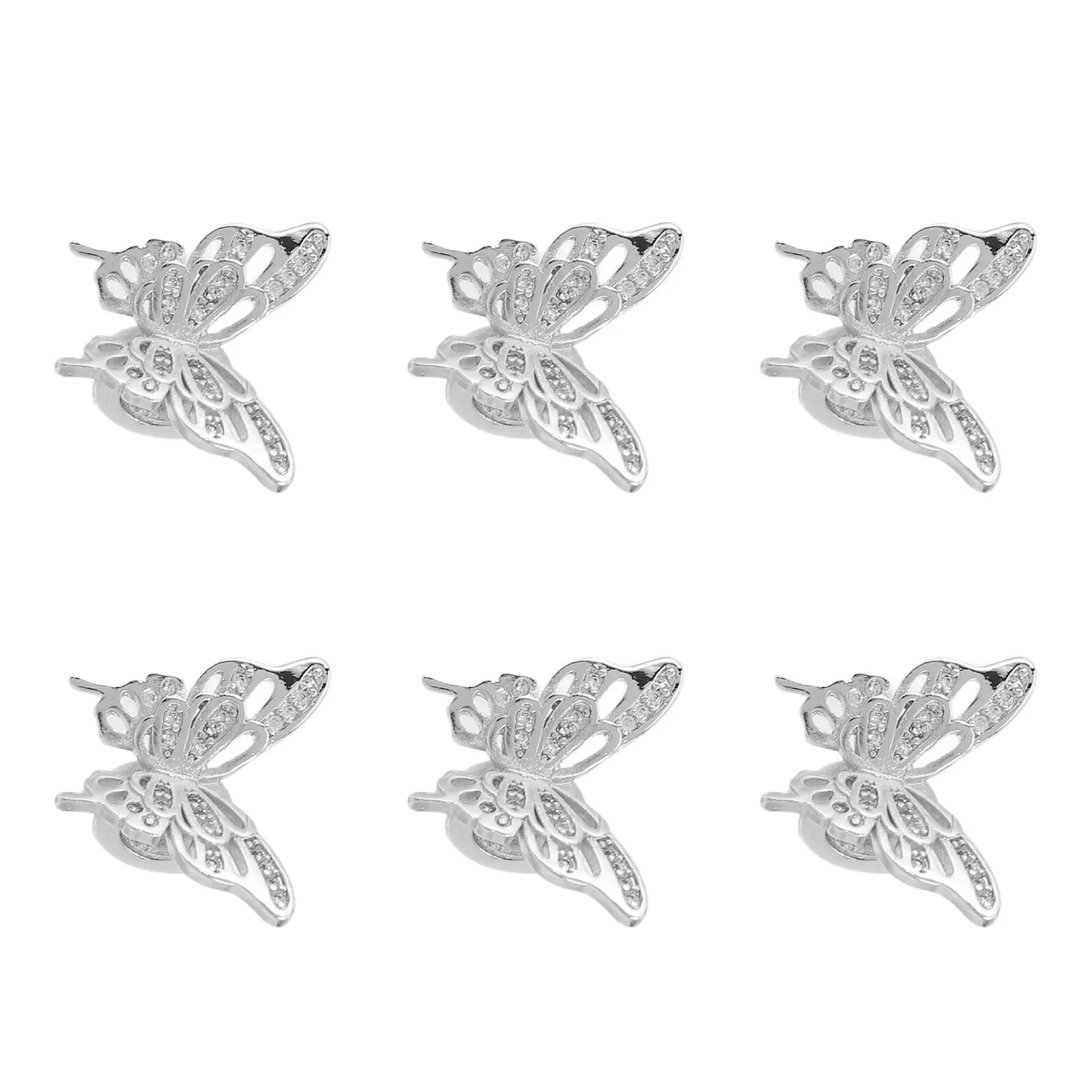 6Pcs Metal Butterfly Spacer Beads Silver Jewelry Making Supplies for Bracelet Necklace Earring Crafting Accessories Handmade
6Pcs Metal Butterfly Spacer Beads Silver Jewelry Making Supplies for Bracelet Necklace Earring Crafting Accessories Handmade