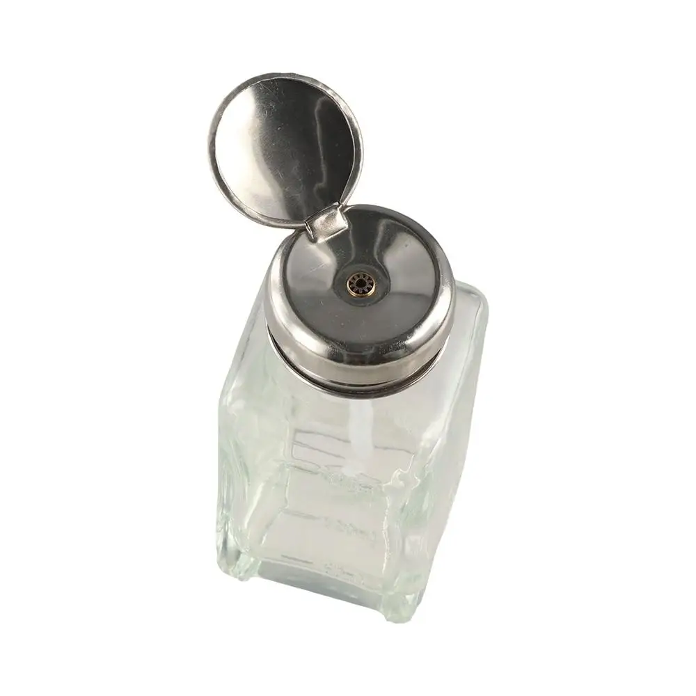 180ml/120ml Push Down Pump Dispenser Glass Square Liquid Pump Dispenser Bottle Clear Thicken Nail Polish Remover Bottle
180ml/120ml Push Down Pump Dispenser Glass Square Liquid Pump Dispenser Bottle Clear Thicken Nail Polish Remover Bottle