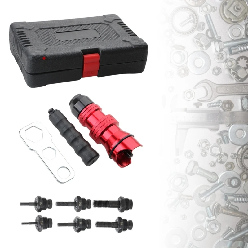 Upgraded Electric Rivet Guns Adapter Electric Rivet Guns Head Cordless Riveting Guns Drill M3-M10 for Electric Drill
Upgraded Electric Rivet Guns Adapter Electric Rivet Guns Head Cordless Riveting Guns Drill M3-M10 for Electric Drill
