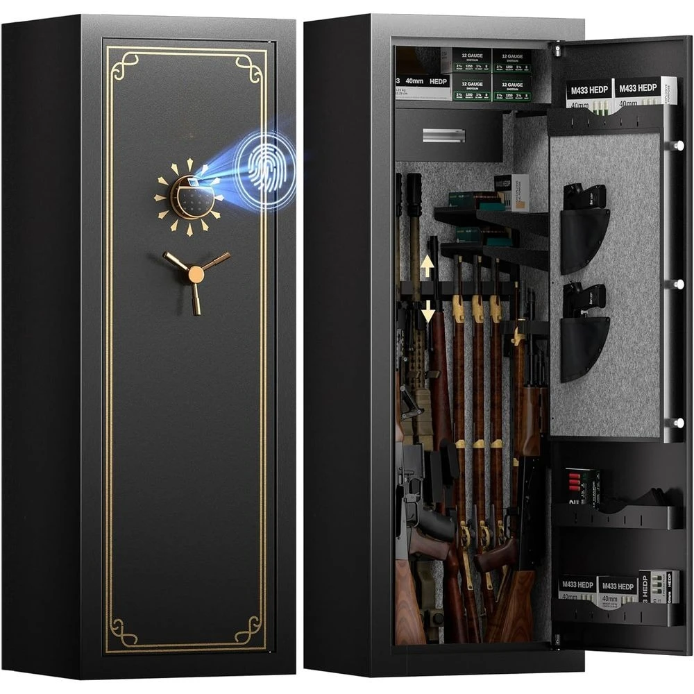 23-25 Biometric Gun Sae, Wider and Deeper ingerprint Gun Saes or Rile and Pistols, Large Quick AccHeavy-Duty Gun Cabinet or irea
23-25 Biometric Gun Sae, Wider and Deeper ingerprint Gun Saes or Rile and Pistols, Large Quick AccHeavy-Duty Gun Cabinet or irea