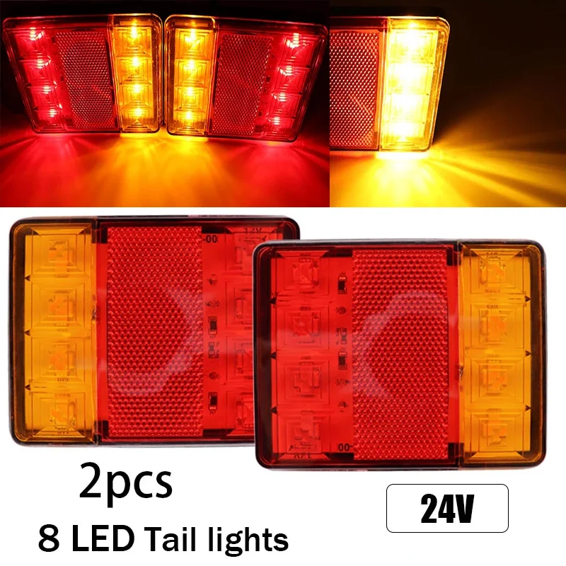 2pcs 24V Waterproof Durable Car Truck led rear tail light Lamp Brake Warning Light for Trailer Caravans UTE Campers ATV Bus
2pcs 24V Waterproof Durable Car Truck led rear tail light Lamp Brake Warning Light for Trailer Caravans UTE Campers ATV Bus