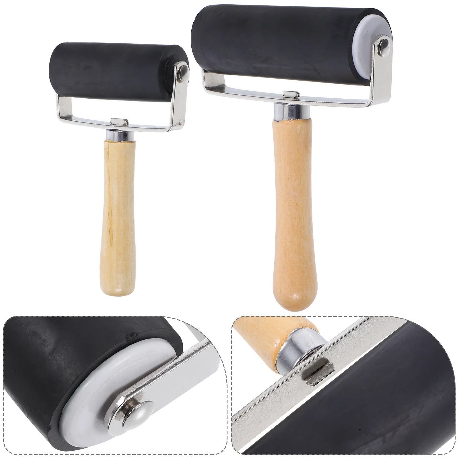 2pcs Oil Ink Roller Rubber Brayers For Printmaking Craft Tools Diy Art Projects Vinyl Flooring Durable Smooth Printing Roller
2pcs Oil Ink Roller Rubber Brayers For Printmaking Craft Tools Diy Art Projects Vinyl Flooring Durable Smooth Printing Roller