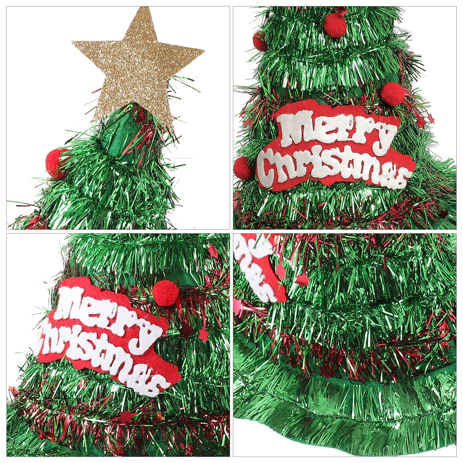Festive Christmas Hat Men Women Christmas Tree Design Star Ball Party Hat Prop Gift Santa Hats Adult Festive Headgear
Festive Christmas Hat Men Women Christmas Tree Design Star Ball Party Hat Prop Gift Santa Hats Adult Festive Headgear