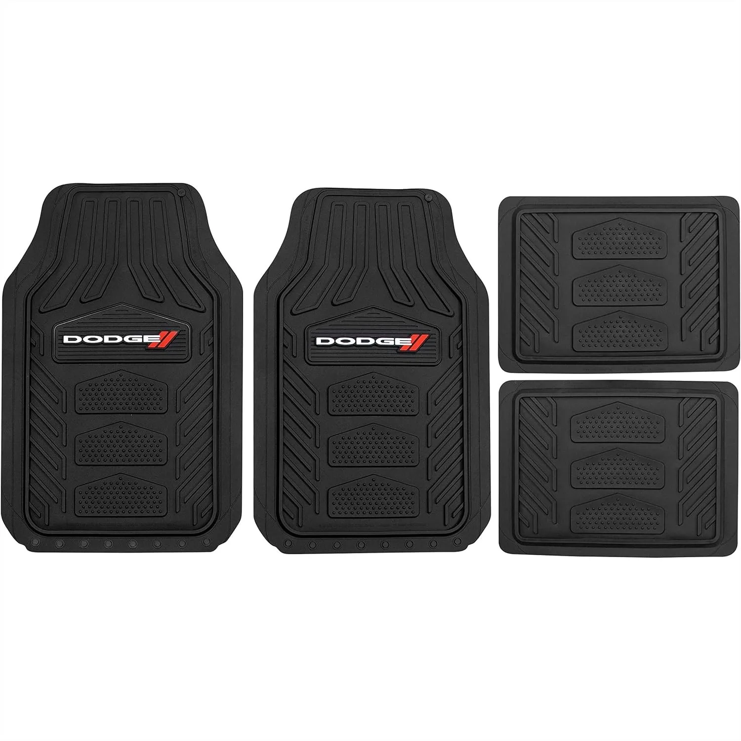 4 Piece Floor Mats Set for Dodge, Heavy Duty Rubber Car Mats, Trim to Fit, Black
4 Piece Floor Mats Set for Dodge, Heavy Duty Rubber Car Mats, Trim to Fit, Black