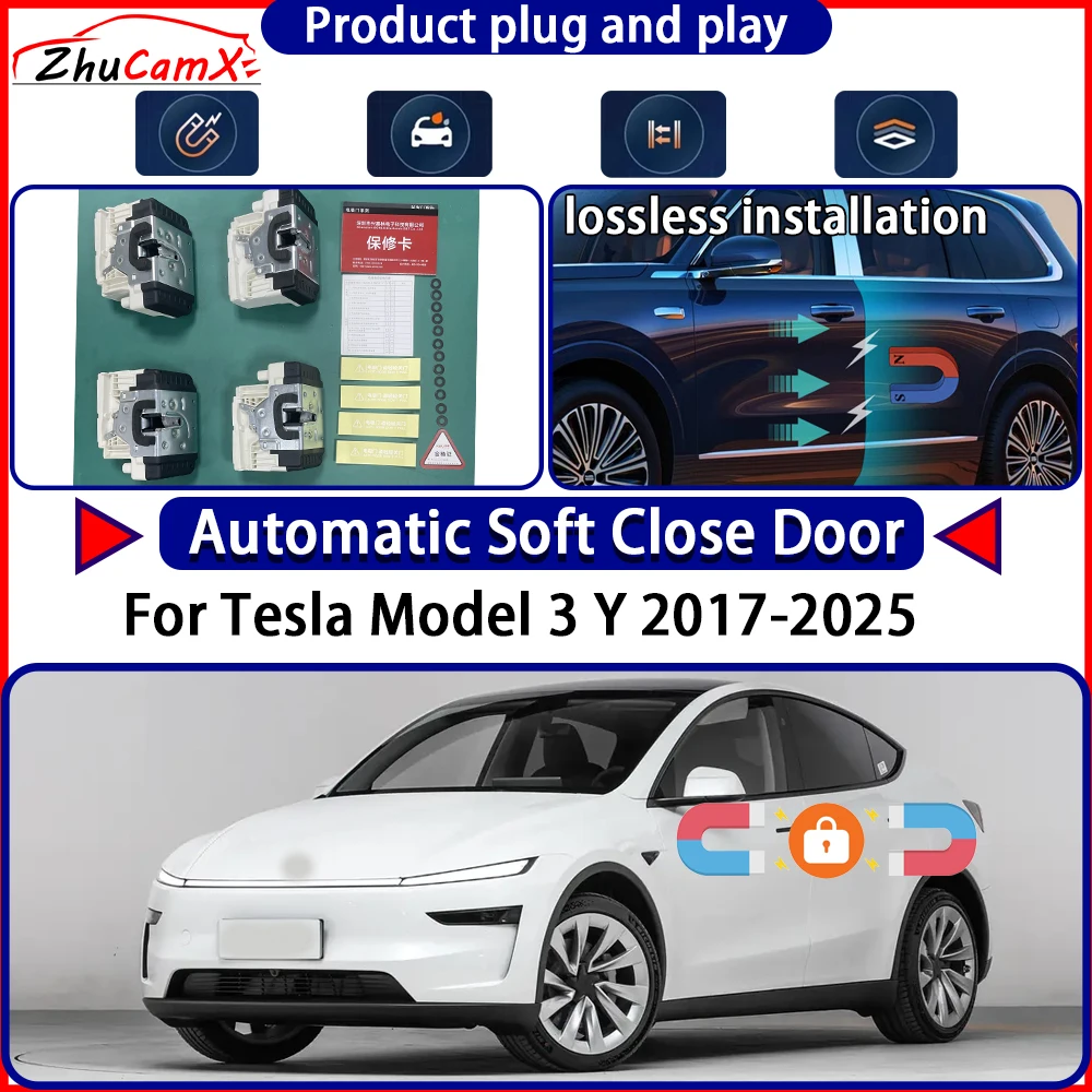 OEM Electric Door Lock Actuator for Tesla Model 3 Y 2017-2025 Soft Close Door Kit Power Latch System Auto Pull Easy Close
OEM Electric Door Lock Actuator for Tesla Model 3 Y 2017-2025 Soft Close Door Kit Power Latch System Auto Pull Easy Close
