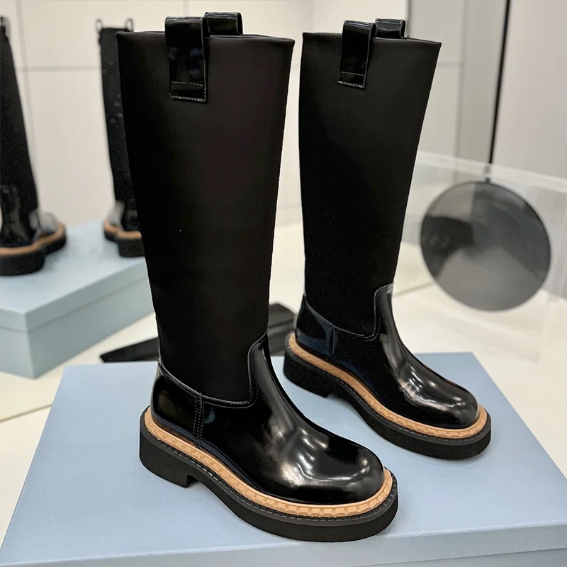 Top quality high sheen cow suede double-edge serrated rubber foam bottom women's knee length boots elegant shoes 25090836
Top quality high sheen cow suede double-edge serrated rubber foam bottom women's knee length boots elegant shoes 25090836