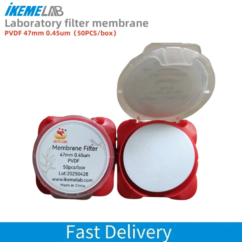 IKEME 50pcs/lot PVDF Microporous Membrane Filter 47mm 0.45um for Water Solution Filtration Lab Supplies
IKEME 50pcs/lot PVDF Microporous Membrane Filter 47mm 0.45um for Water Solution Filtration Lab Supplies